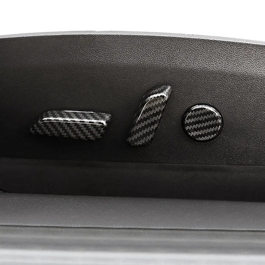Passend für TESLA Model 3 2019 Sitzverstellung Blende Zierblende Abdeckung Carbon