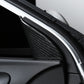 Passend für Renault Kadjar Spiegelseite Blende Schutz Rahmen Cover Carbon