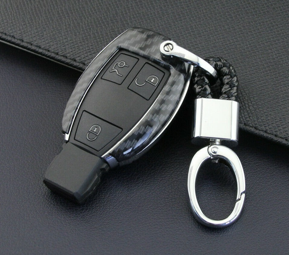Passend für Mercedes C W205 W212 GLC X253 W204 Carbon Schlüssel Cover Hülle