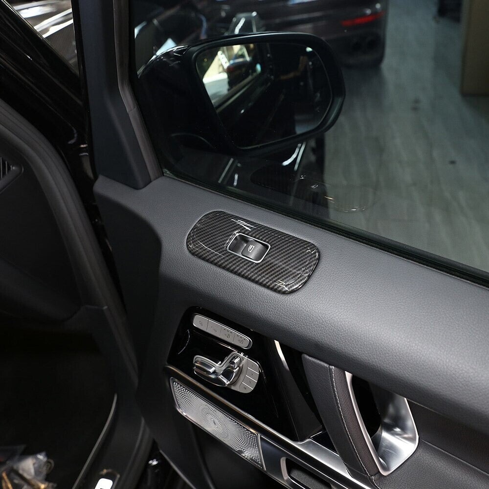 Passend für Mercedes G Wagon W463 Carbon Fensterheber Schutz Schalter Blende