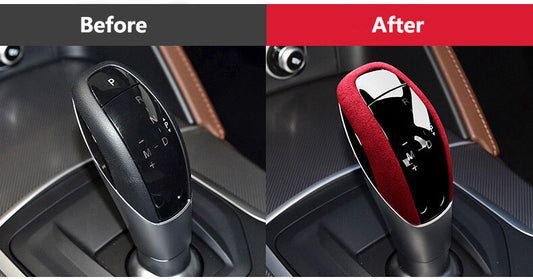 Passend für Alfa Romeo Giulia Stelvio Schalthebel Blenden Abdeckung Rahmen Rot