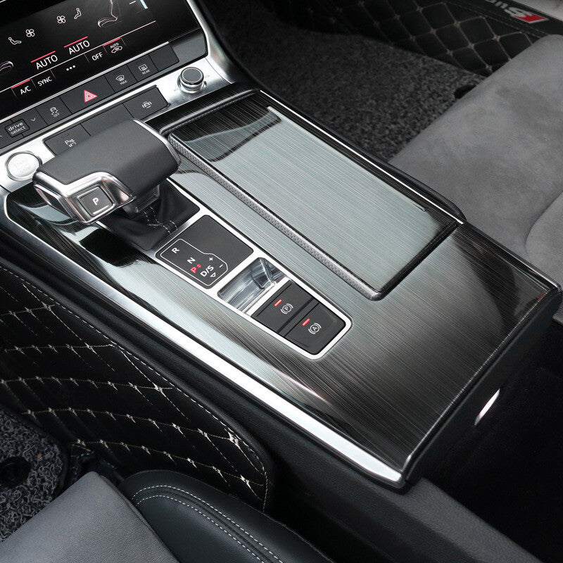 Passend für Audi A6 C8 2019 2020 Mittelkonsole Schwarz Blende Veredelung Schutz