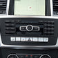 Passend für Mercedes GLE GLS ML GL Radio Blenden Abdeckung Rahmen Silber