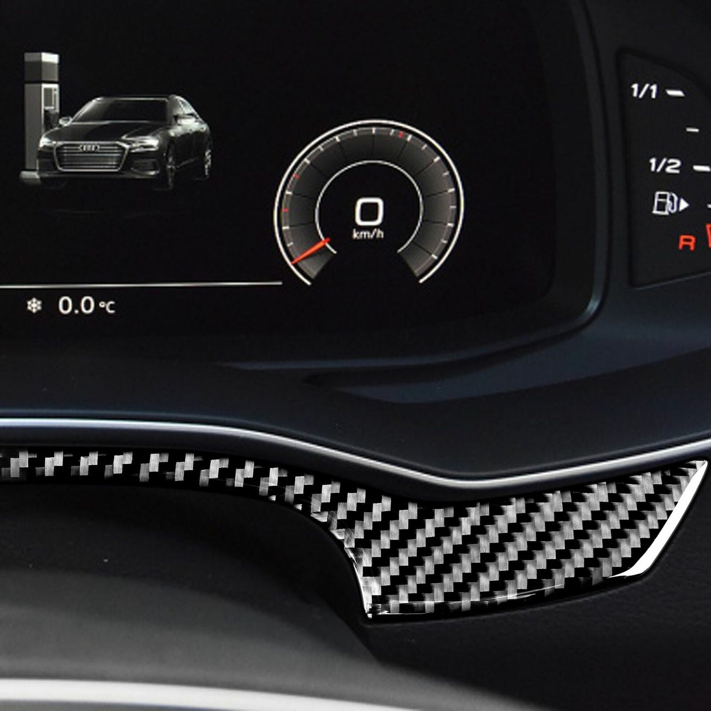 Passend für Audi A6 C8 A7 ab 2019 Tacho Blende Rahmen Zierblende Abdeckung