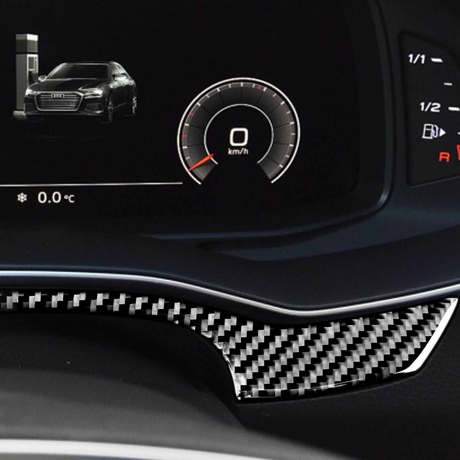 Passend für Audi A6 C8 A7 ab 2019 Tacho Blende Rahmen Zierblende Abdeckung