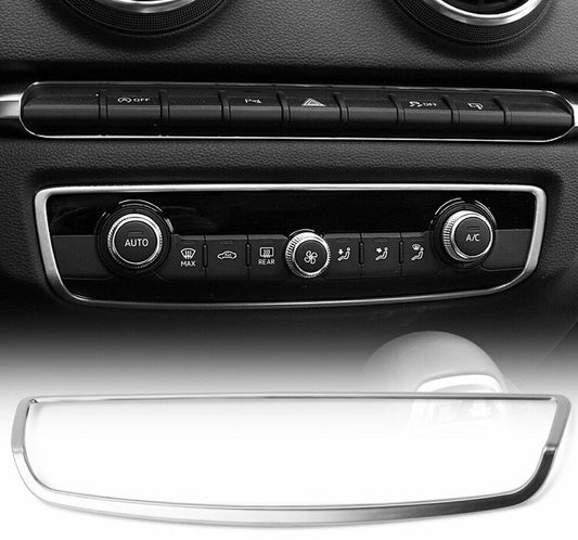 Passend für Audi A3 8V Schutz Radio Klima Rahmen Blenden Edelstahl Zierrahmen