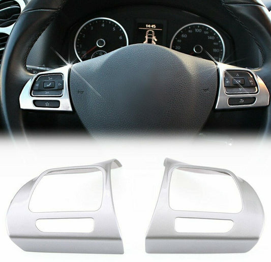 Passend für VW Golf 6 Mk6 Passat Tiguan Jetta Touran Lenkrad Tasten Blende Chrom