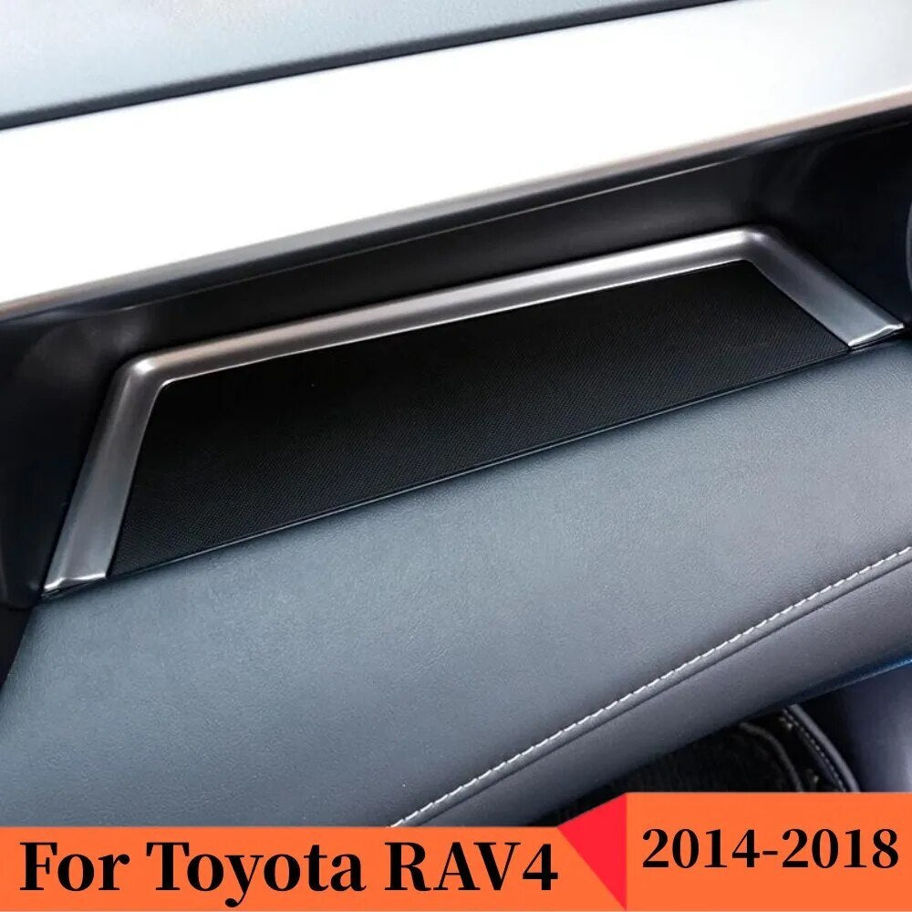 Passend für Toyota Rav4 2016-18 Aufbewahrungsbox Blende Zierblende Abdeckung Silb