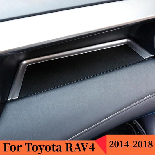 Passend für Toyota Rav4 2016-18 Aufbewahrungsbox Blende Zierblende Abdeckung Silb