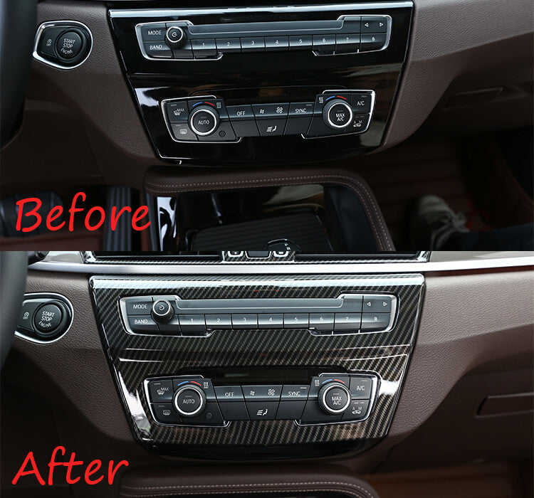 Passend für BMW X1 X2 Radio Blende Abdeckung Rahmen Carbon