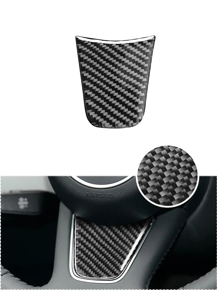 Passend für Audi A4 B9 RS4 S4 2017-19 Lenkrad Blende Abdeckung Rahmen Carbon