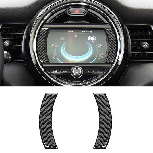 Passend für Mini Cooper Display Konsolen Rahmen Zierrahmen Blenden in Carbon