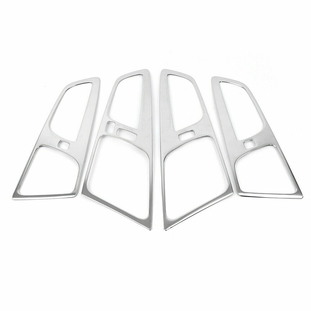 Passend für Volvo XC60 Fensterheber Abdeckung Blenden Rahmen Tuning Silber
