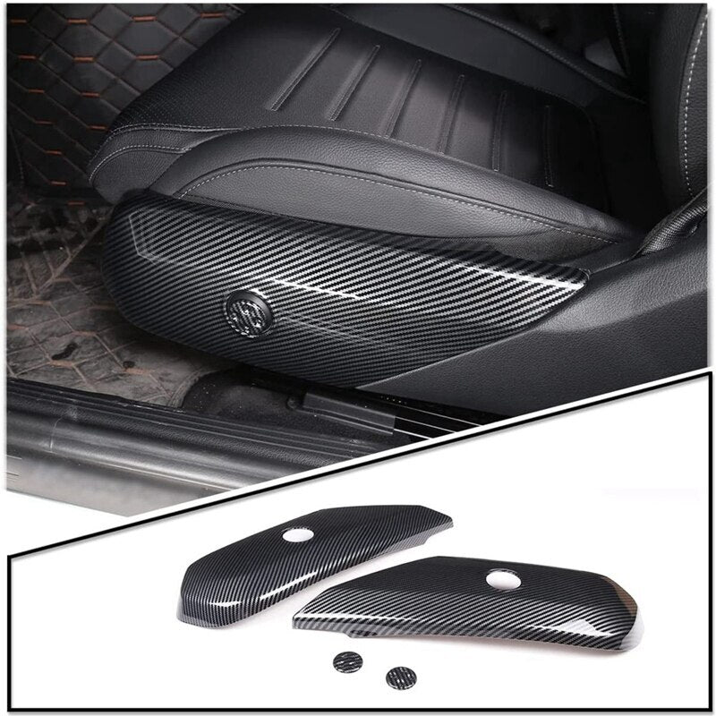 Passend für Mercedes C Class W206 Sitz Blenden Abdeckungen Rahmen Carbon