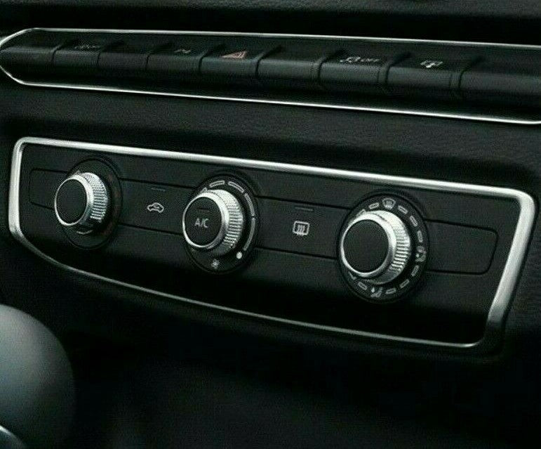 Passend für Audi A3 8V Schutz Radio Klima Rahmen Blenden Edelstahl Zierrahmen