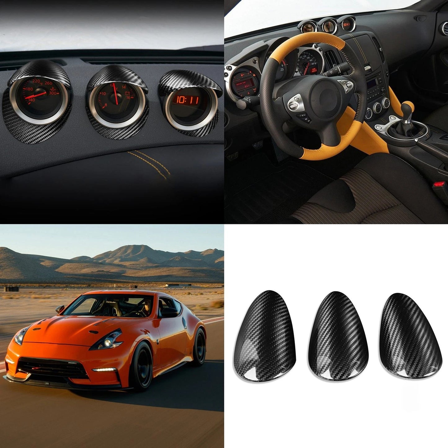 Passend für Nissan 2D Coupe 370Z Z34 Tacho Blende