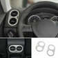Passend für VW Tiguan 2010-2016 Lüftung Blenden Rahmen Zierblenden Silber