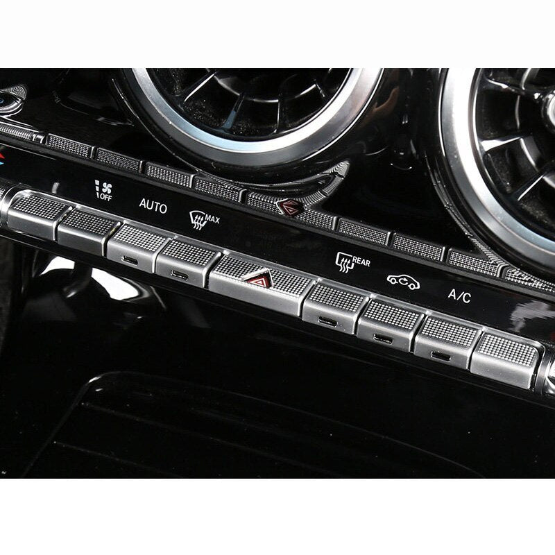 Passend für Mercedes A Class CLA GLB GLA 2019-23 Schalter Blenden Rahmen Silber