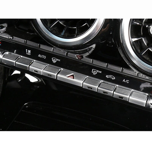 Passend für Mercedes A Class CLA GLB GLA 2019-23 Schalter Blenden Rahmen Silber