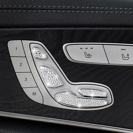Passend für Mercedes C E Klasse Strass Glitzer Sitzverstellung Tür Memory Blende