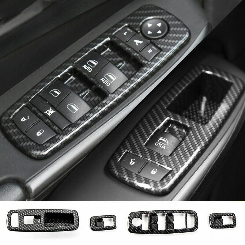Passend für Jeep Cherokee Fensterheber Rahmen Abdeckung Blenden Tuning