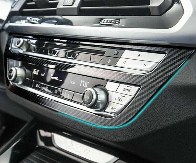 Passend für Radio Klima Rahmen Blende Zierblende Carbon Optik Passend Für BMW X3 G01