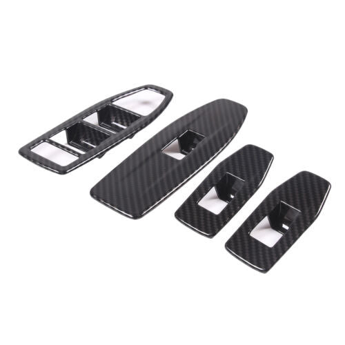 Passend für BMW X1 2023-2024 Fensterheber Blenden Abdeckung Carbon