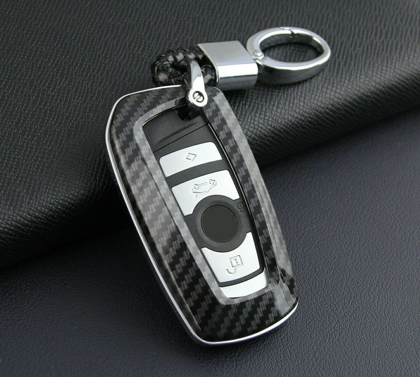 Passend für BMW X3 X4 1 2 3 4 5 6 7 Carbon Schlüssel Cover Hülle