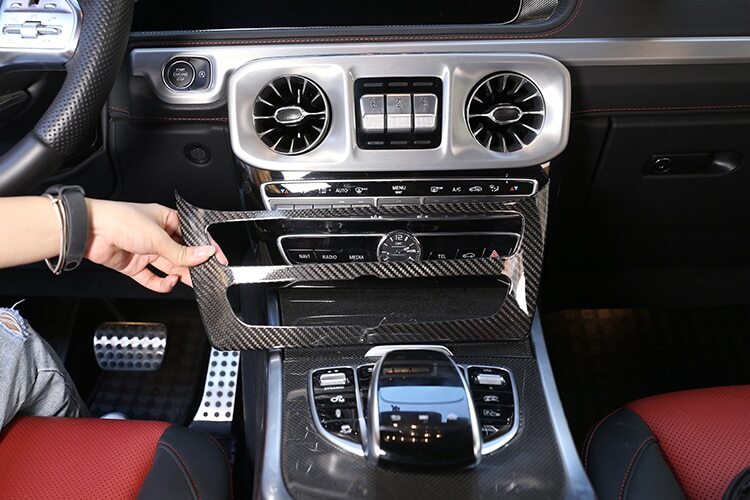 Passend für Mercedes G Class W463 Mittelkonsole Blende Abdeckung Rahmen Carbon
