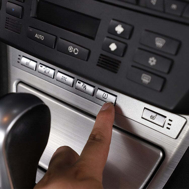 Passend für BMW X3 E83 2006-10 Tasten Blenden Abdeckungen Rahmen Silber