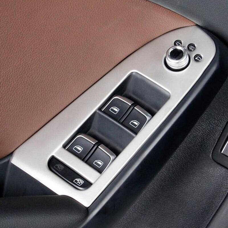 Passend für Audi A4 A5 Fensterheber Rahmen Blenden Edelstahl Zierrahmen