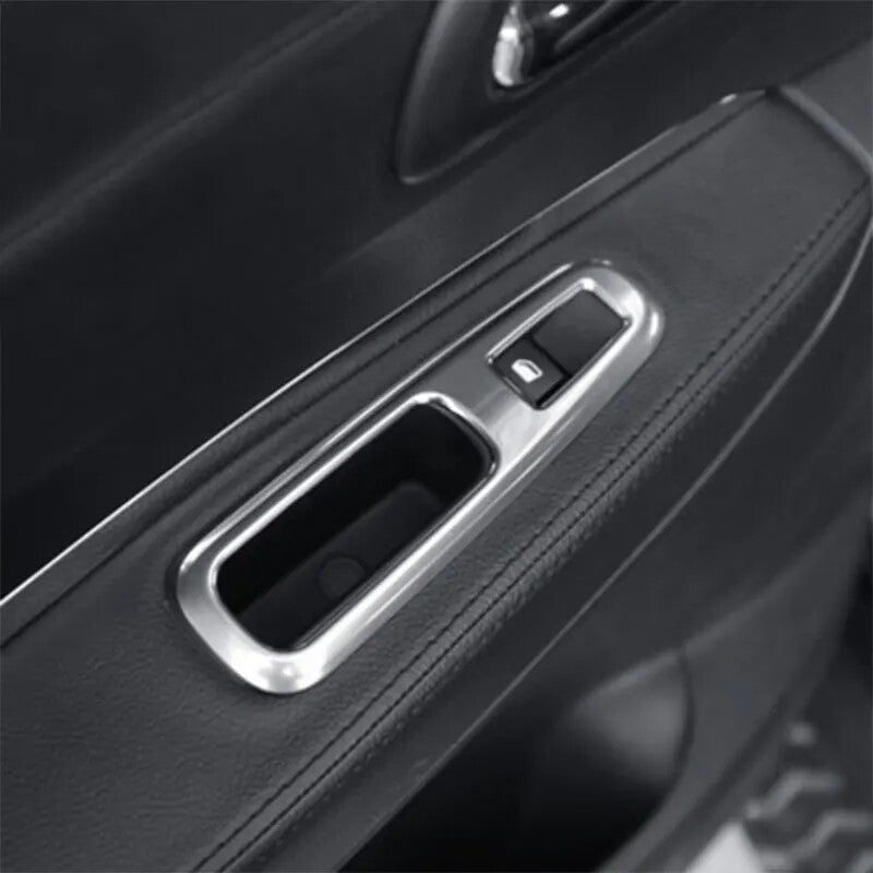 Passend für Peugeot 3008 Fensterheber Rahmen Blenden Silber Abdeckungen