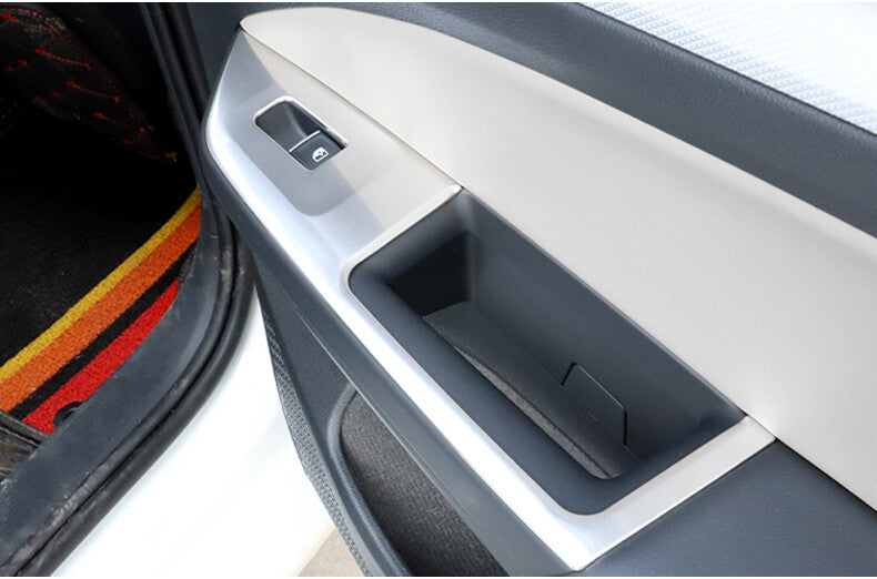 Passend für VW Golf 8 MK8 Fensterheber Blenden Abdeckung Rahmen Silber