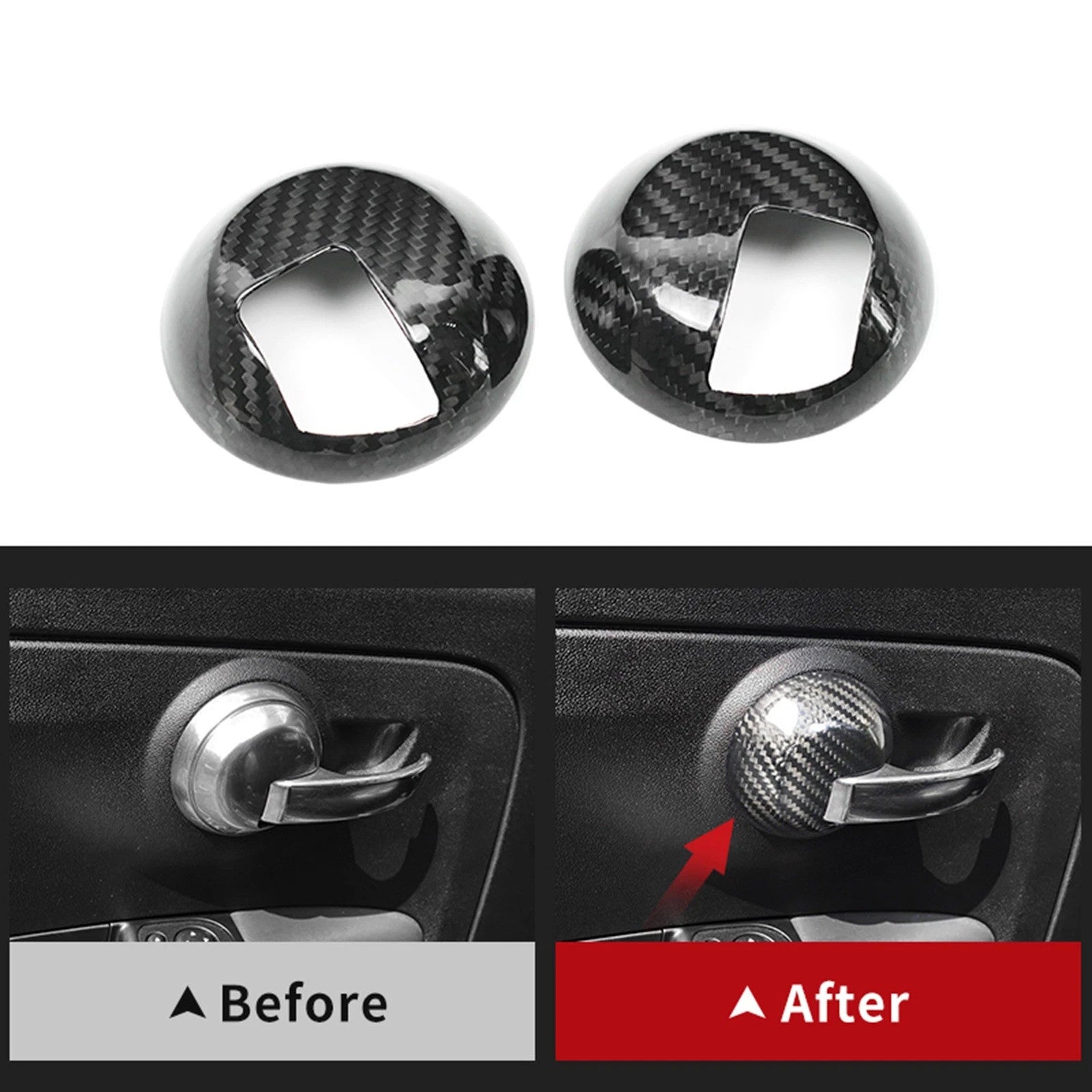 Passend für Fiat 500 Abarth 595 2008-2023 Türgriff Blende