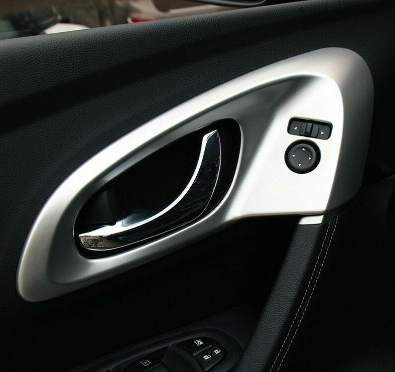 Passend für Renault Kadjar Türgriff Blende Schutz Tür Rahmen Cover Chrom Silber