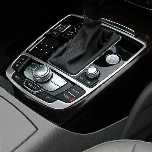 Passend für Audi A6 A7 Edelstahl Zierblende für Mittelkonsole Blende Rahmen Automatik