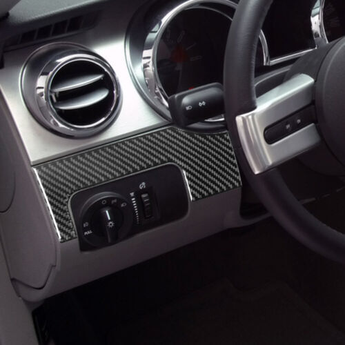 Passend für Ford Mustang 05-09 Lichtschalter Rahmen Blenden Abdeckung Carbon