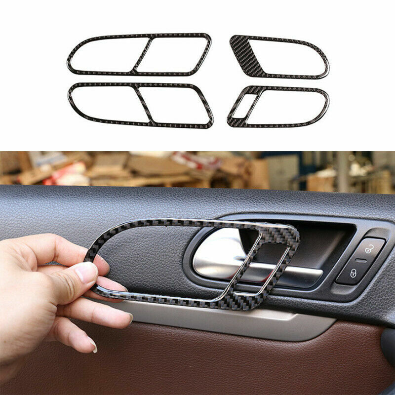 Passend für VW Tiguan 2010-2016 Türgriffe Abdeckung Blenden Rahmen Tuning Carbon