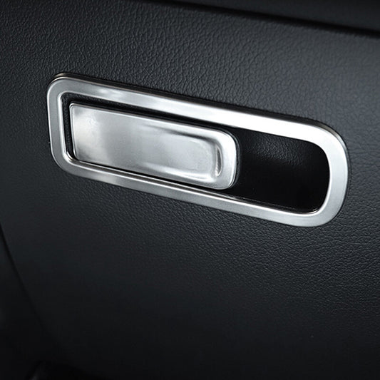 Passend für Mercedes GLA Handschuhfach Blenden Abdeckung Rahmen Silber