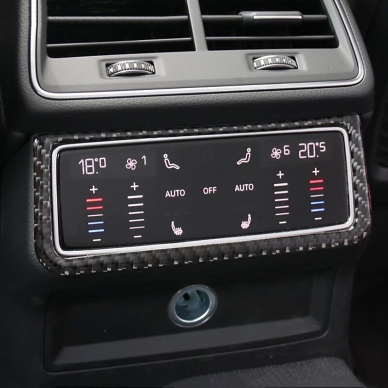 Passend für Audi A6 C8 2019-22 Klima Rahmen Blenden Abdeckung Tuning