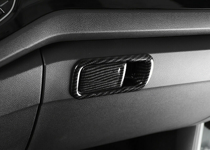 Passend für VW T-Roc Handschuhfach Abdeckung Blenden Rahmen Tuning Carbon