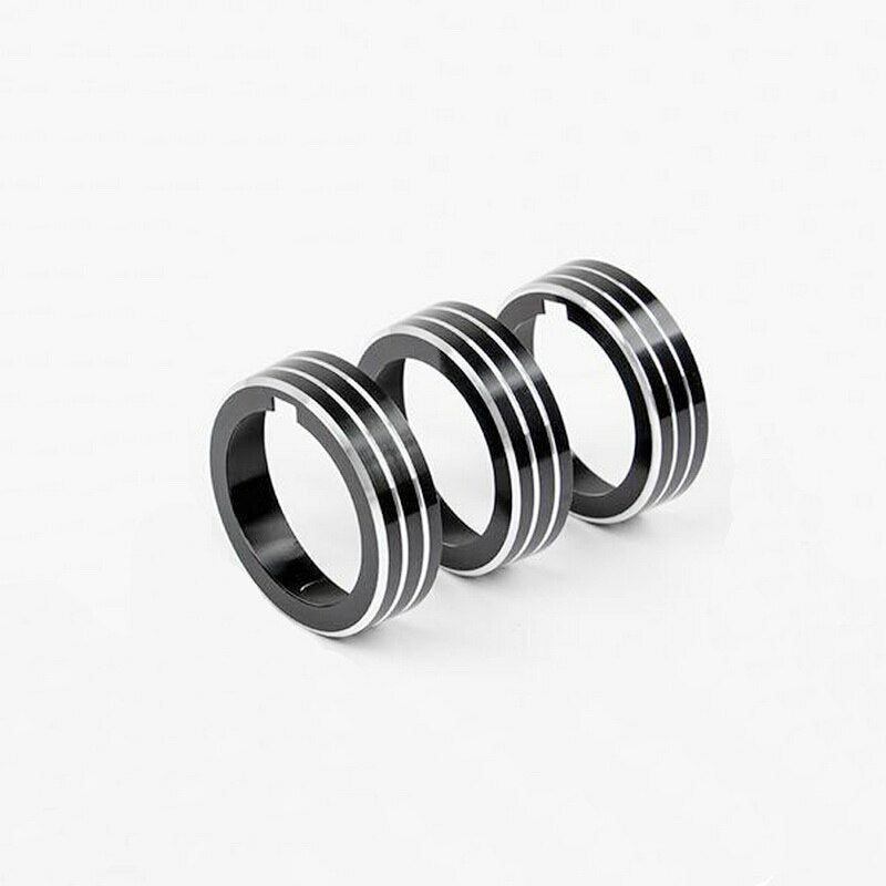 Passend für VW 7 MK7 GTI Ringe Klima Regler Knopf Heizungsregler Blende Schwarz