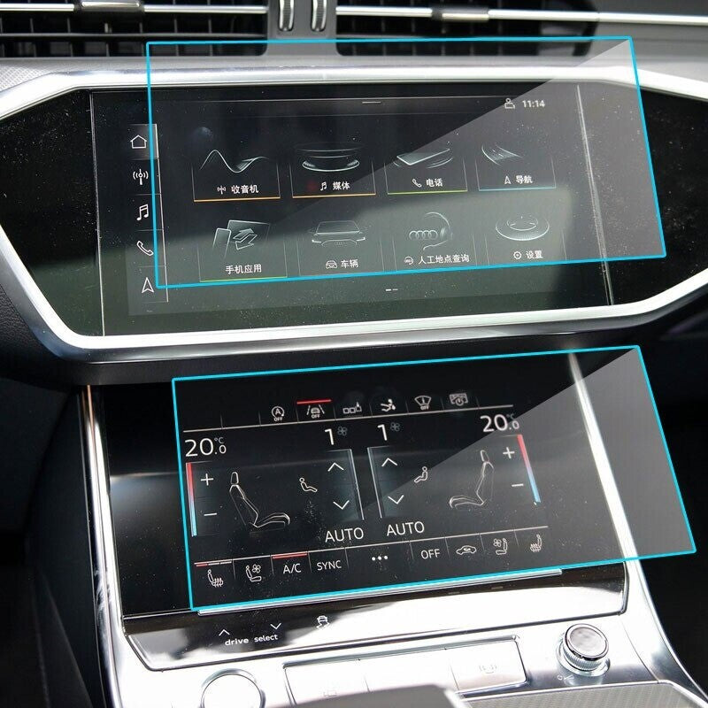 Passend für Audi A6 A7 Schutzglas Display Schutz Folie Displayfolie Glas