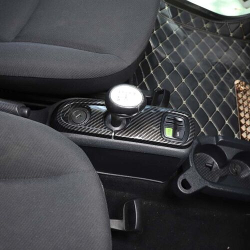 Passend für Smart Fortwo 451 Mittelkonsole Blenden Abdeckung Carbon