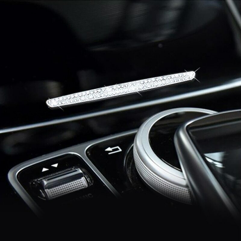Passend für Mercedes C E GLC Strass Glitzer Mittelkonssole Griff Blende