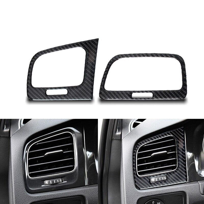 Passend für VW Golf 7 MK7 GTI Lüftung Klima Cockpit Rahmen Schutz Blende Carbon
