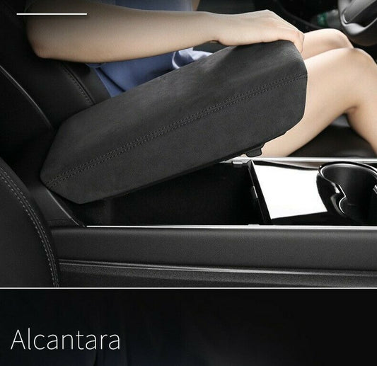 Passend für Tesla Model 3 Y Mittelkonsole Abdeckung Blende Alcantara Schutz