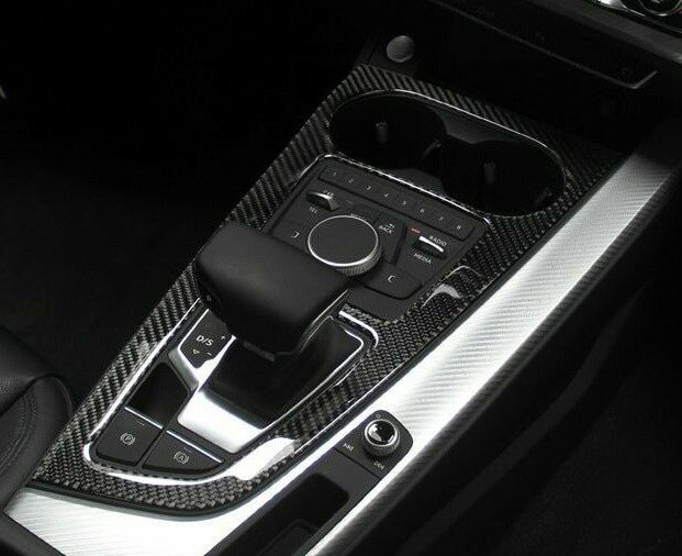 Passend für Schalttafel Becherhalter Blende Carbon Passend Für Audi A4 S4 RS4 B9 Sline A5 S5