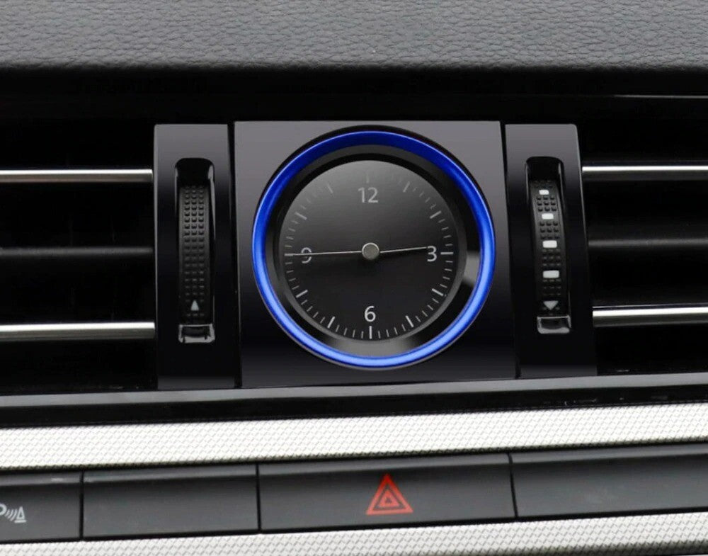 Passend für VW Volkswagen Passat B8 Arteon Uhr Klima Rahmen Blende Blau Cover