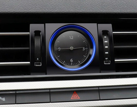 Passend für VW Volkswagen Passat B8 Arteon Uhr Klima Rahmen Blende Blau Cover